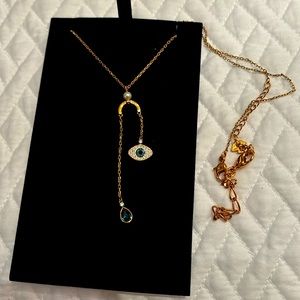 Swarovski Duo Pendant Evil Eye Rose Gold